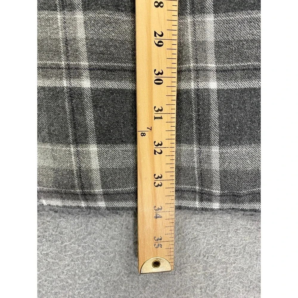 Polo Ralph Lauren Flannel Shirt‎ Mens XLT Gray Plaid Button Down Classic Cotton